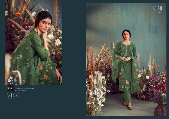 Ehsaas By Vink 1751 To 1756 Kurti With Bottom Dupatta Suppliers in India